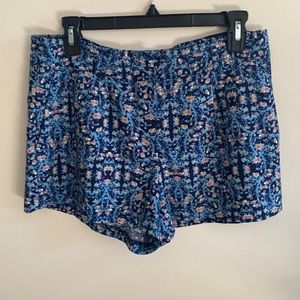 BCNU Blue Print Shorts Size Medium